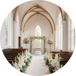 wedding in a beautiful church